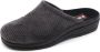 Blenzo Pantoffels Heren 6802 Corduroy Muil Grijs - Thumbnail 1