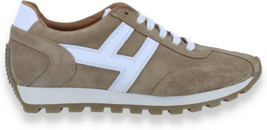 BLG Dames Sneaker Camel wit