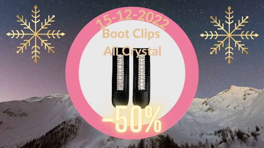 Bling Your Horse Boot Clips All Crystal