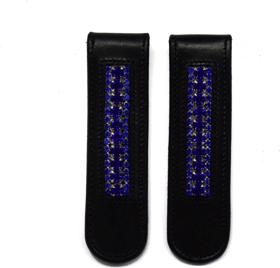 Bling Your Horse Boot Clips Blue