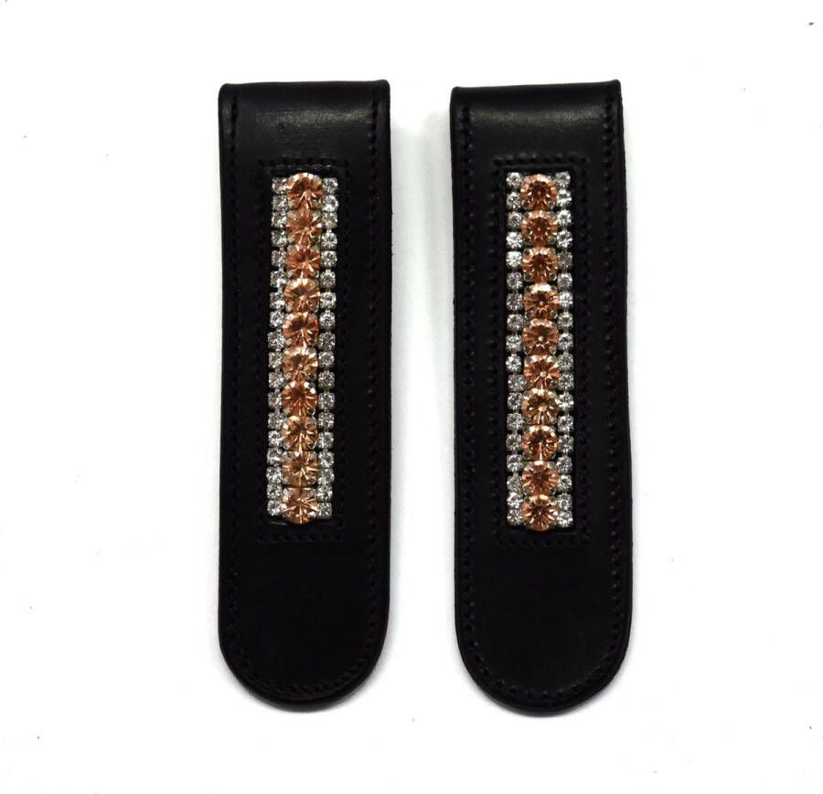 Bling Your Horse Boot Clips Crystal & Rose Gold