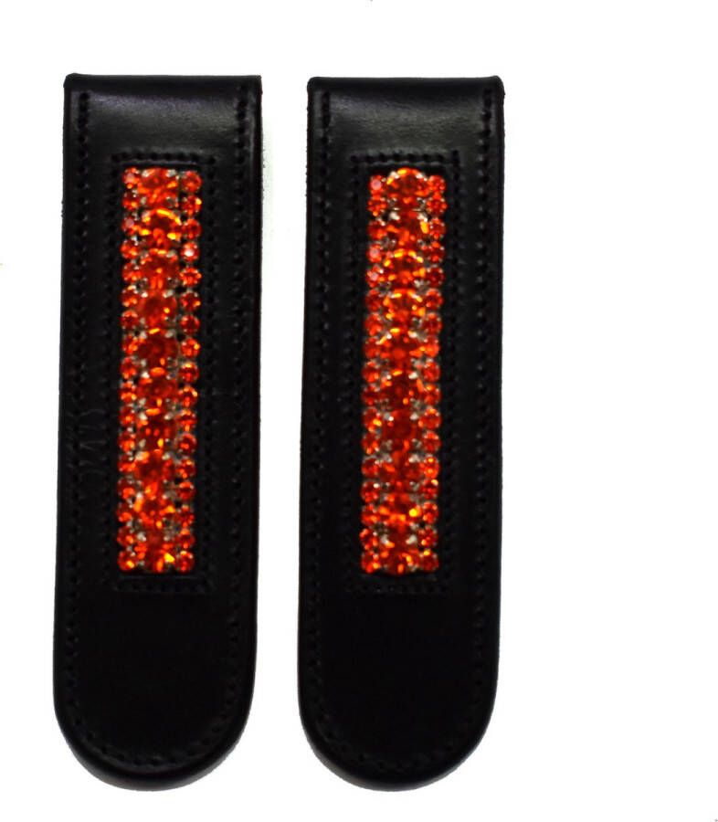 Bling Your Horse Boot Clips Orange