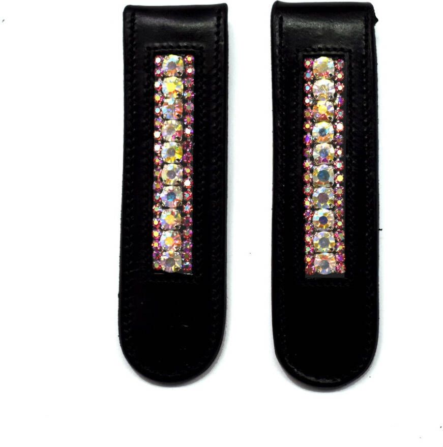 Bling Your Horse Boot Clips Rainbow Red
