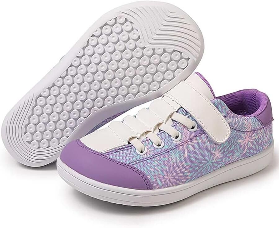 Blotevoetenschoenen voor kinderen uniseks blotevoetenschoenen voor en brede teenbox minimalistisch antislip wandelschoenen klittenbandsluiting trailschoenen