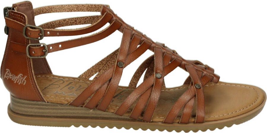 Blowfish BF9437 BLOOMY Volwassenen Platte sandalen Cognac