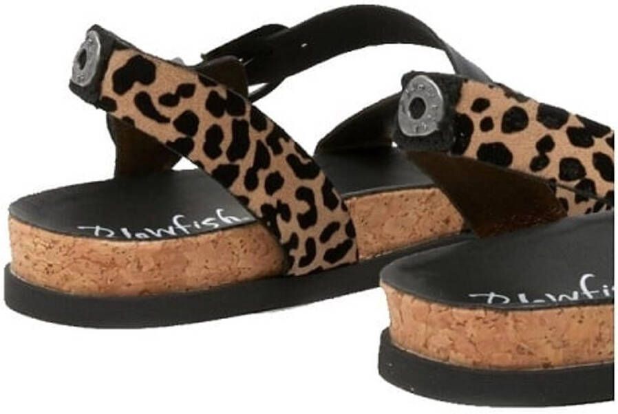 Blowfish Malibu Lance zwart leo vegan dames sandaal