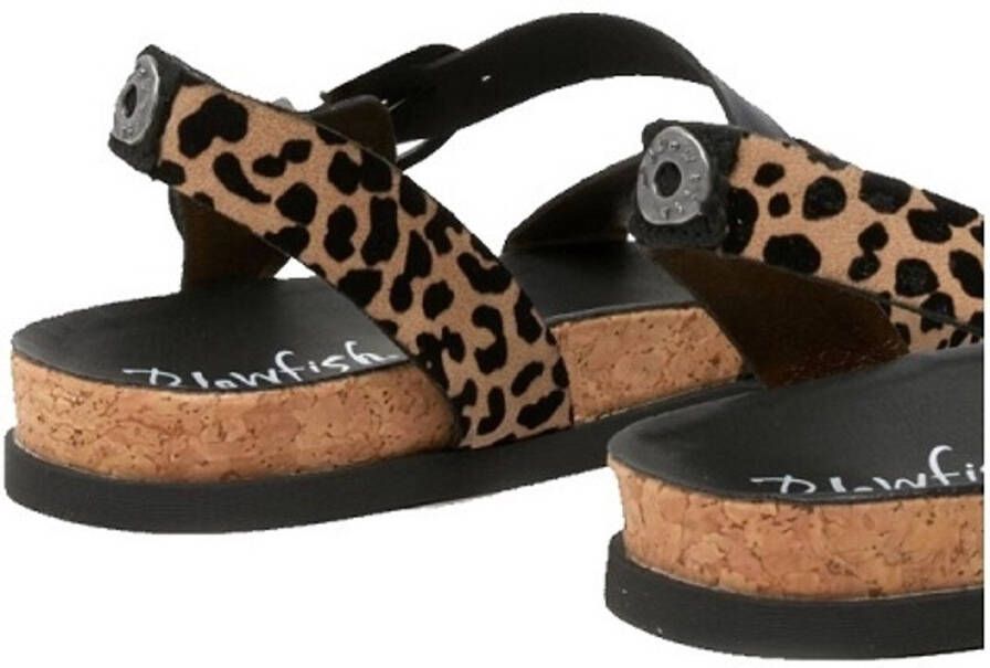 Blowfish Malibu Lance zwart leo vegan dames sandaal