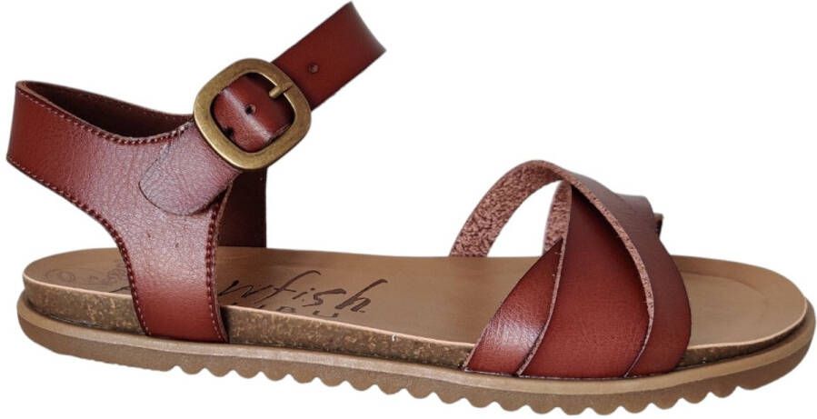 Blowfish Malibu Monti-B bruin vegan dames sandaal
