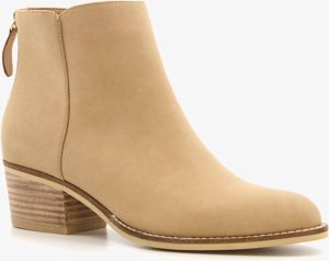 BLUE BOX beige dames enkellaarsjes met hak Beige
