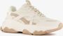 BLUE BOX Blue Bos dames dad sneakers wit beige Uitneembare zool - Thumbnail 1