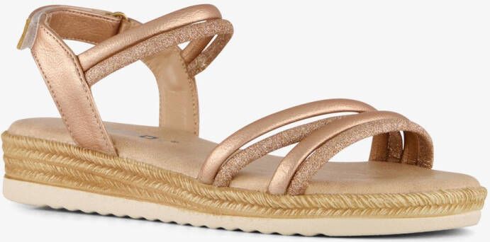 BLUE BOX Blue Bos meisjes sandalen met sleehakje rose goud