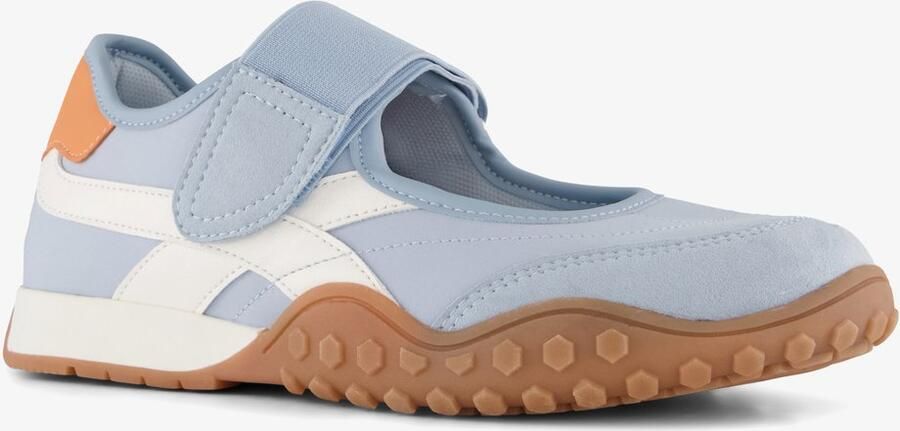 BLUE BOX dames ballerina sneakers lichtblauw Uitneembare zool