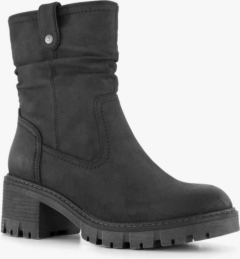 BLUE BOX dames boots met hak zwart