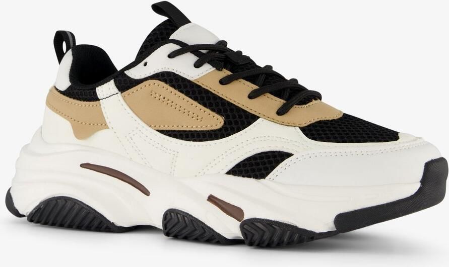 BLUE BOX dames dad sneaker wit zwart