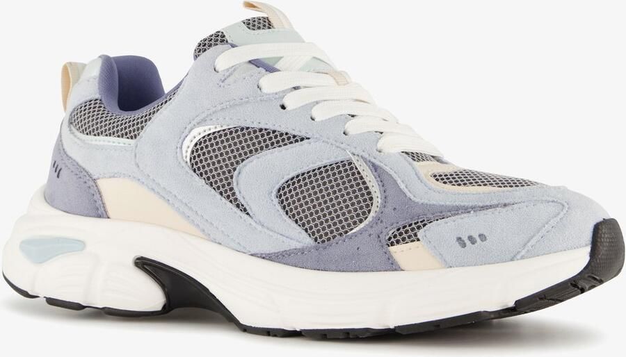 BLUE BOX dames dad sneakers blauw Uitneembare zool