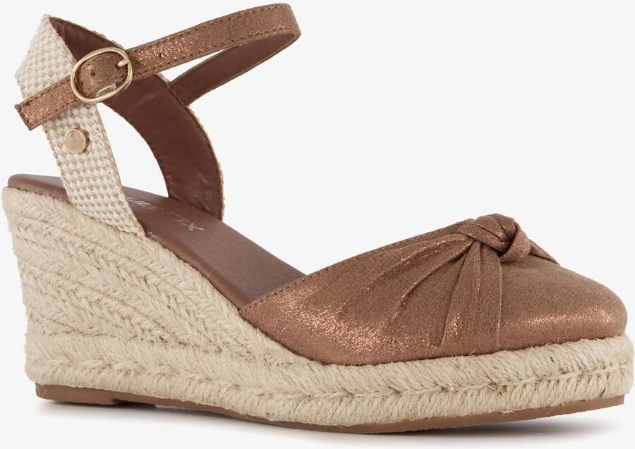BLUE BOX dames espadrilles brons beige