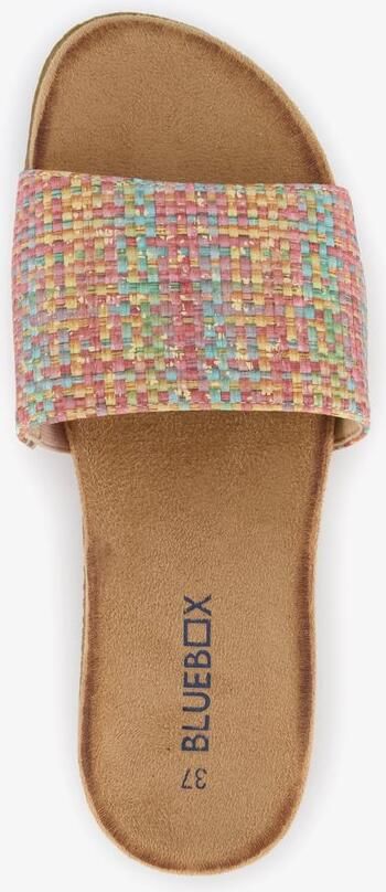 BLUE BOX dames slippers multicolor Roze