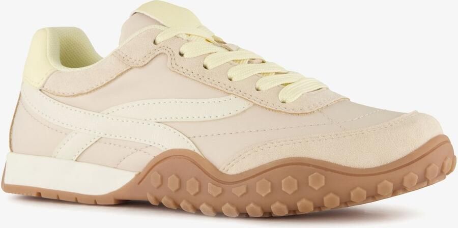 BLUE BOX dames sneakers beige bruin Uitneembare zool