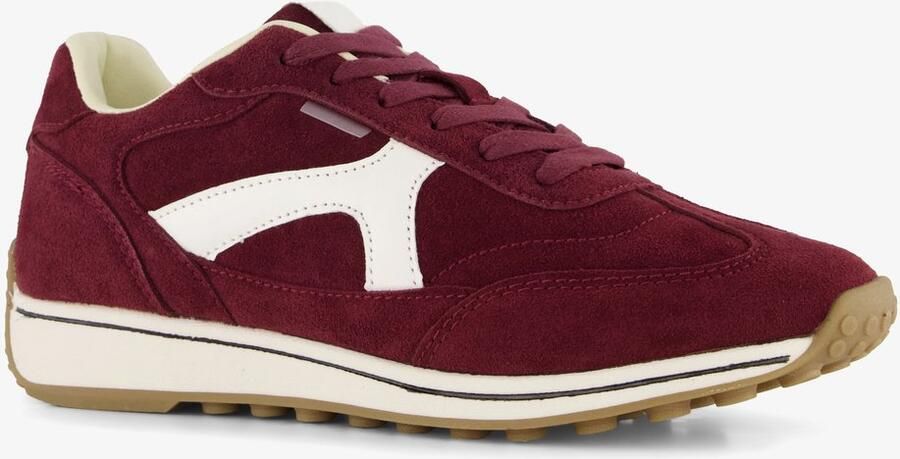 BLUE BOX dames sneakers bordeaux rood Uitneembare zool