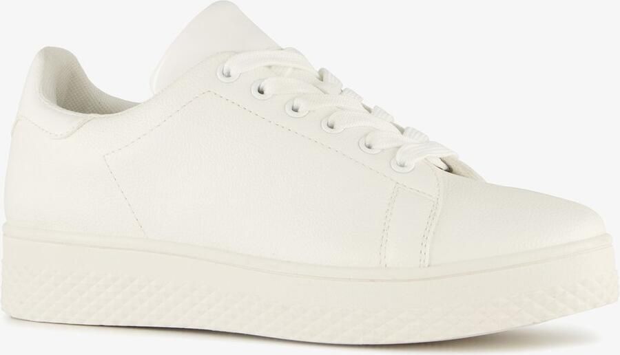 BLUE BOX dames sneakers wit Uitneembare zool