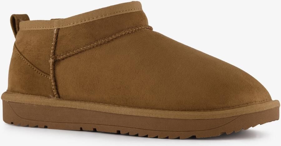 BLUE BOX gevoerde dames boots cognac bruin