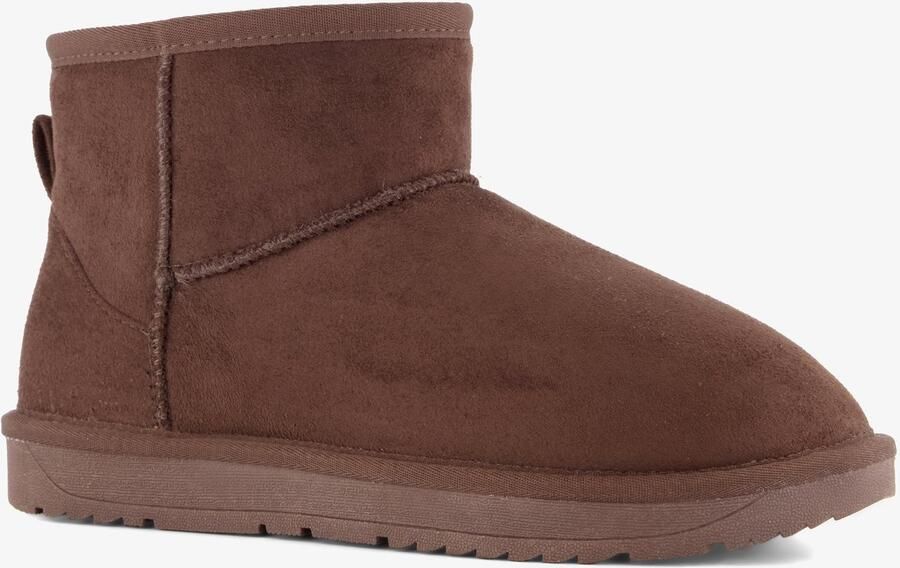 BLUE BOX gevoerde dames boots donkerbruin