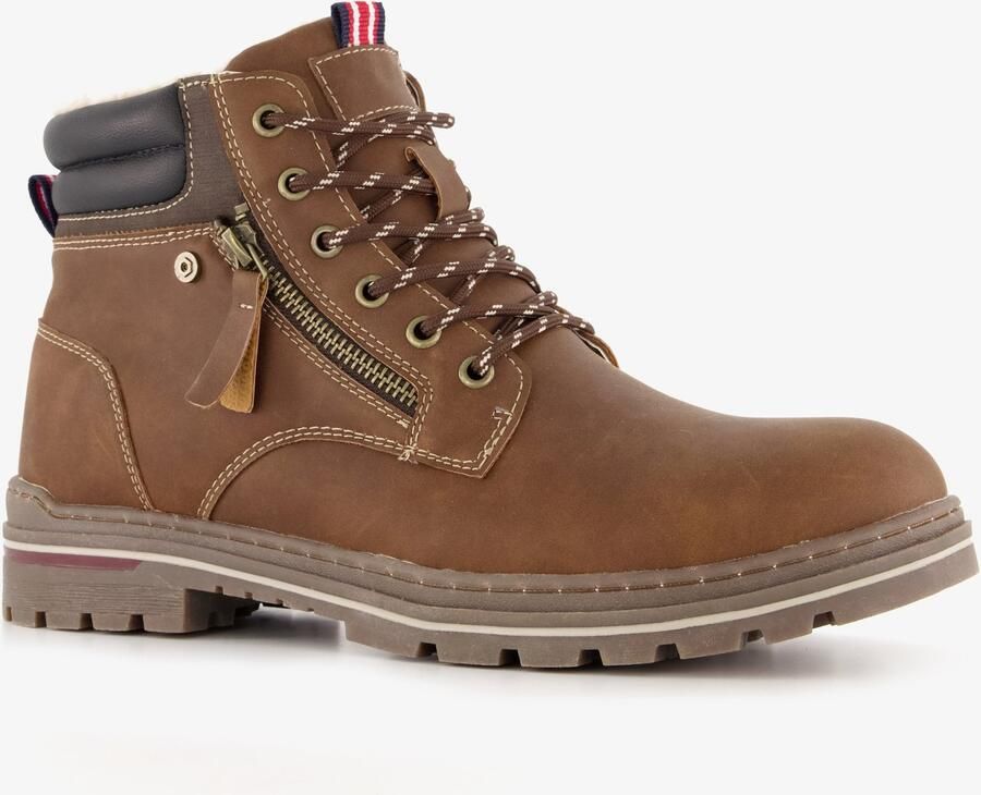 BLUE BOX gevoerde heren veterboots cognac