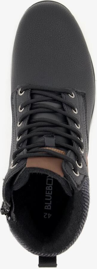 BLUE BOX gevoerde heren veterboots zwart