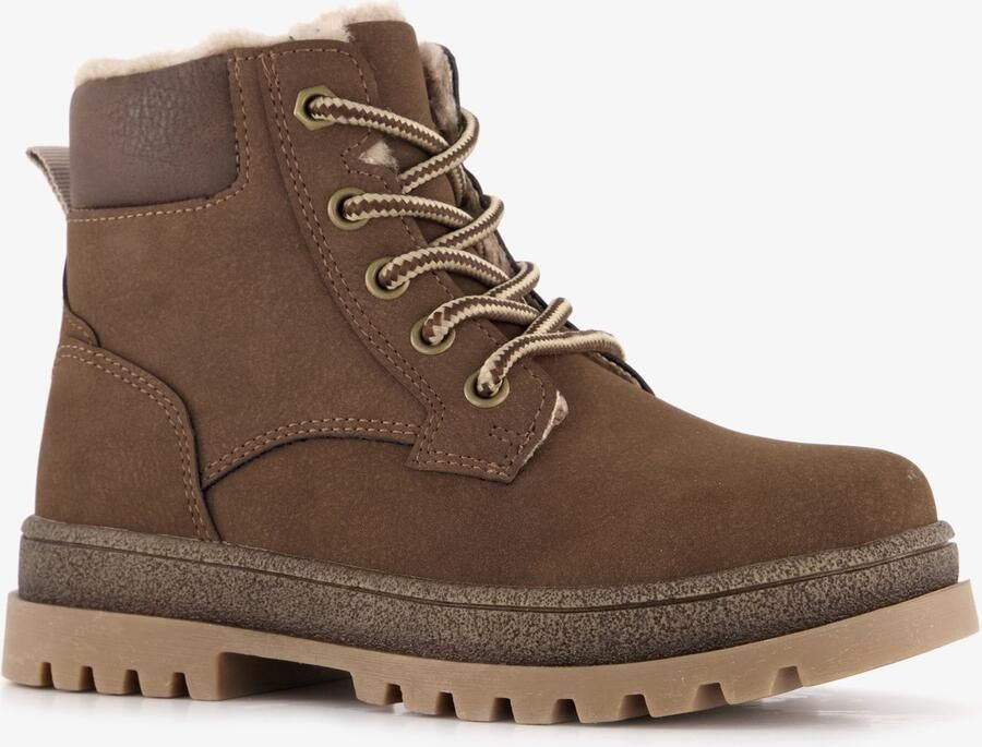 BLUE BOX gevoerde jongens veterboots bruin Uitneembare zool