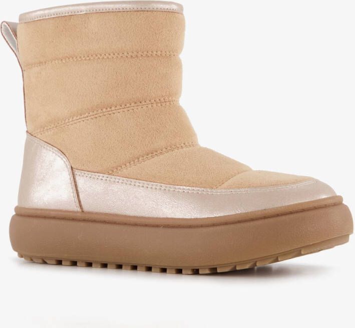 BLUE BOX gevoerde meisjes boots beige metallic Uitneembare zool