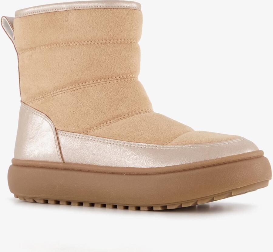 BLUE BOX gevoerde meisjes boots beige metallic Uitneembare zool