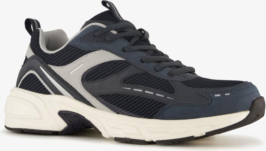 BLUE BOX heren dad sneakers blauw Uitneembare zool