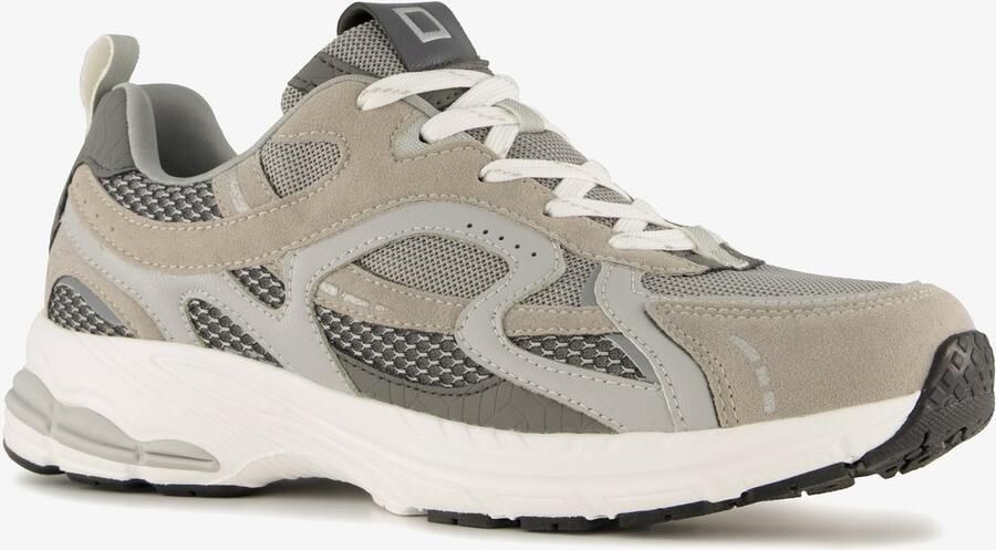 BLUE BOX heren dad sneakers grijs beige Uitneembare zool