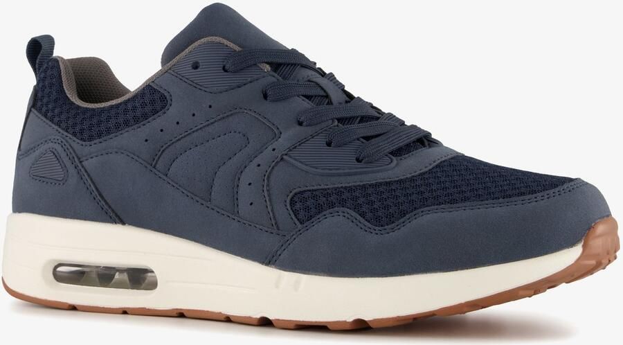 BLUE BOX heren sneakers airzool blauw Uitneembare zool