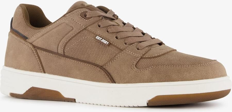 BLUE BOX heren sneakers bruin Uitneembare zool