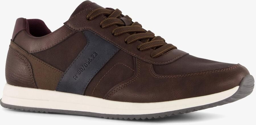 BLUE BOX heren sneakers bruin Uitneembare zool