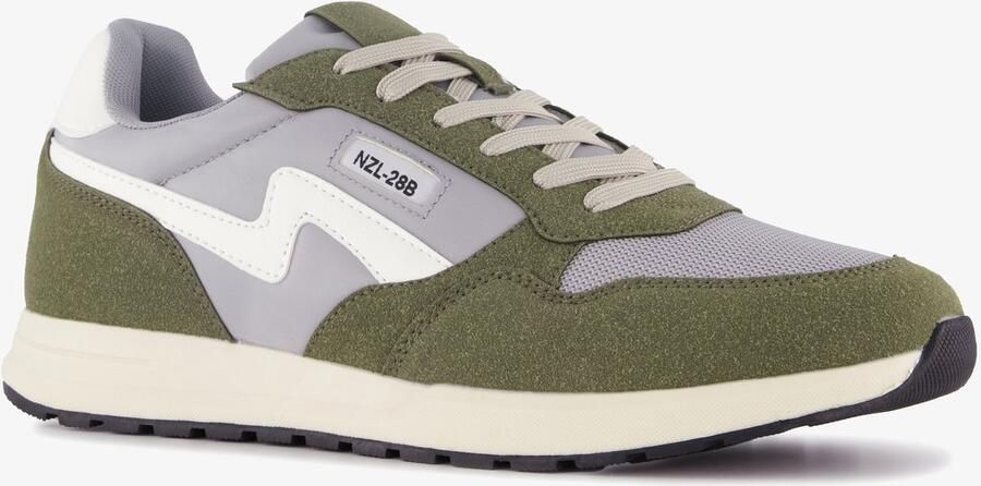 BLUE BOX heren sneakers groen grijs Uitneembare zool