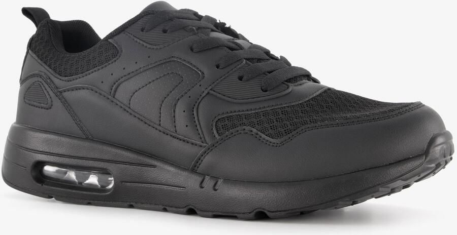 BLUE BOX heren sneakers met airzool zwart Uitneembare zool