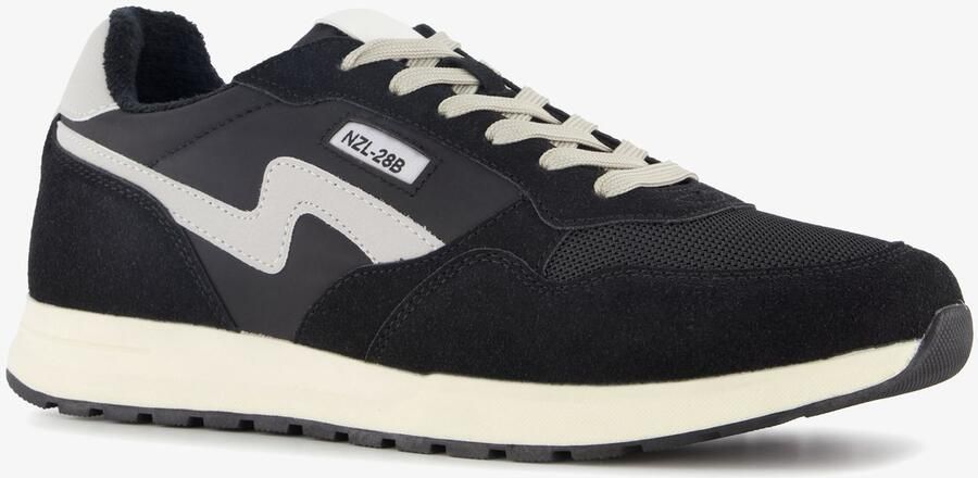 BLUE BOX heren sneakers zwart wit Uitneembare zool