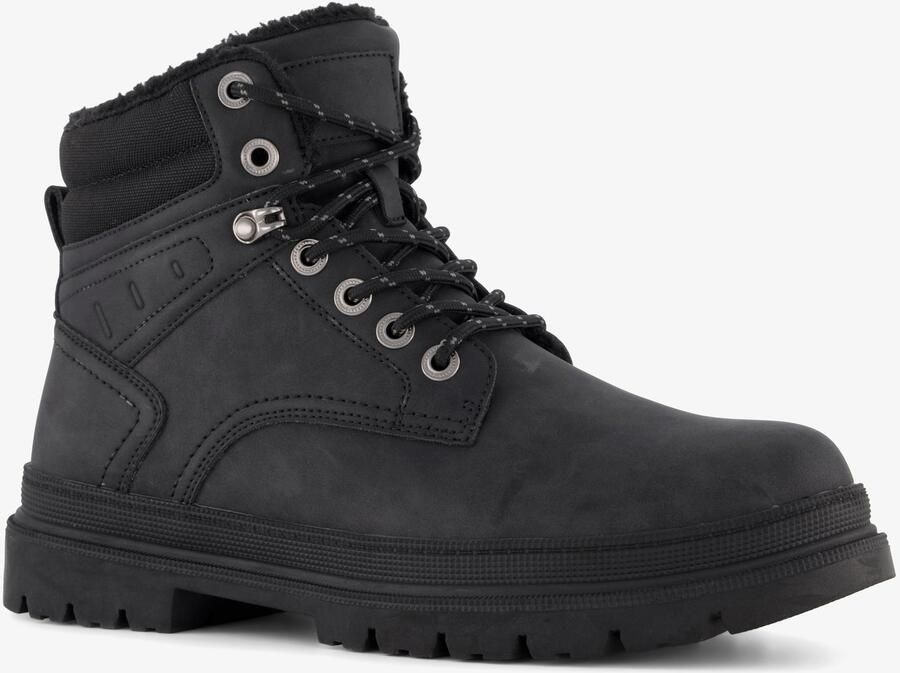 BLUE BOX heren veterboots zwart