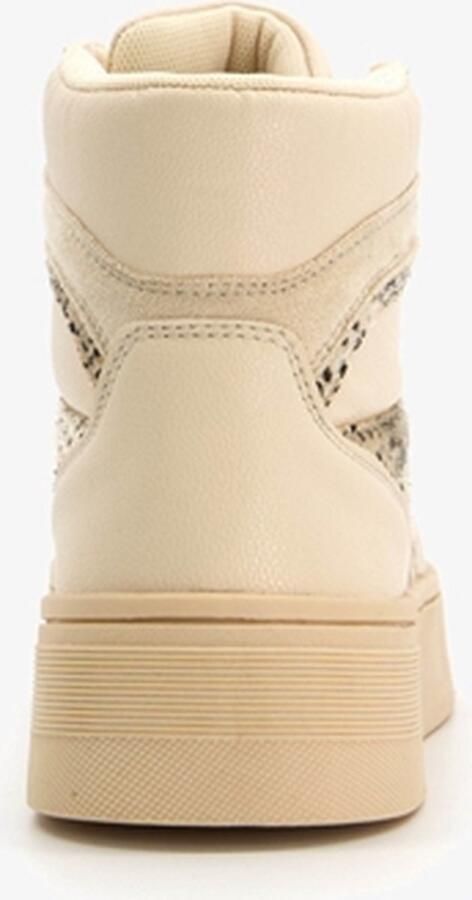 BLUE BOX hoge dames sneakers met cheetah print Beige - Foto 6