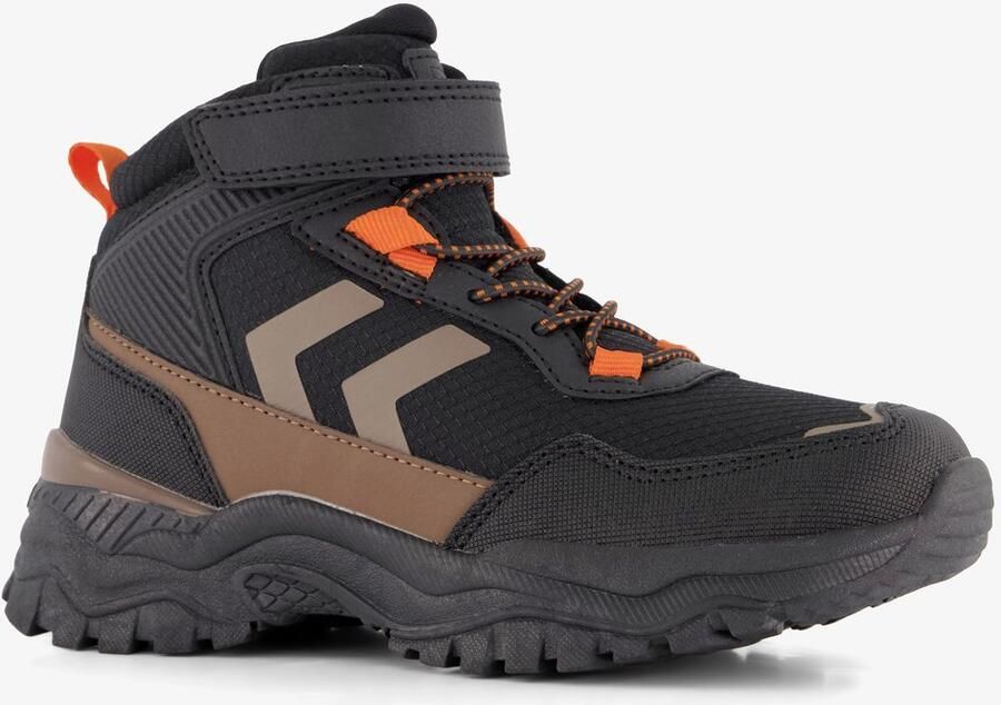 BLUE BOX hoge jongens outdoor sneakers zwart bruin