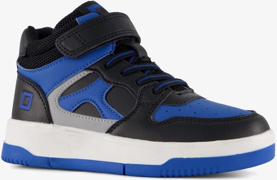 BLUE BOX hoge jongens sneaker blauw zwart Uitneembare zool