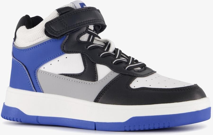 BLUE BOX hoge jongens sneakers blauw wit Uitneembare zool