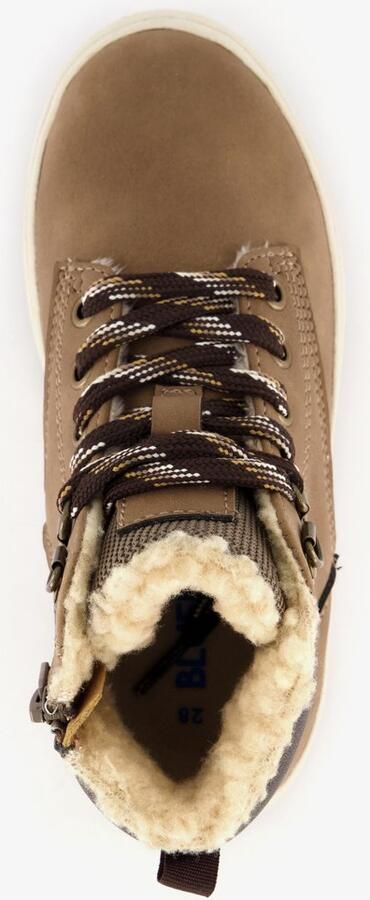 BLUE BOX hoge jongens sneakers cognac