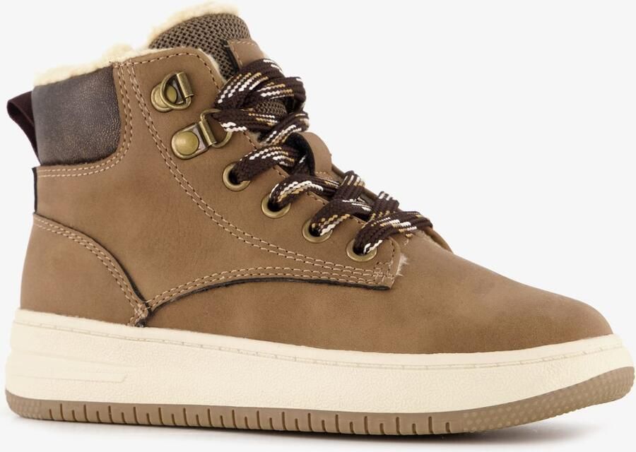 BLUE BOX hoge jongens sneakers cognac