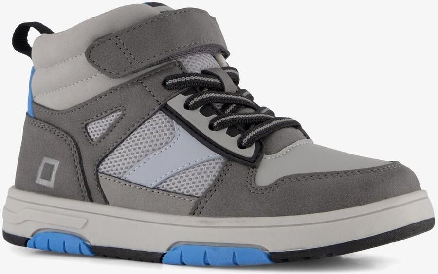 BLUE BOX hoge jongens sneakers grijs blauw
