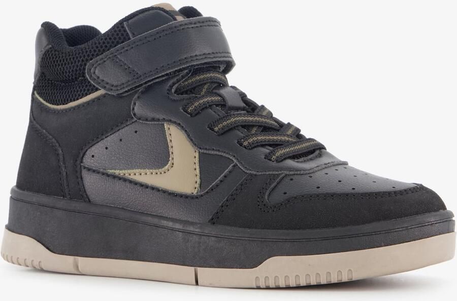 BLUE BOX hoge jongens sneakers zwart beige