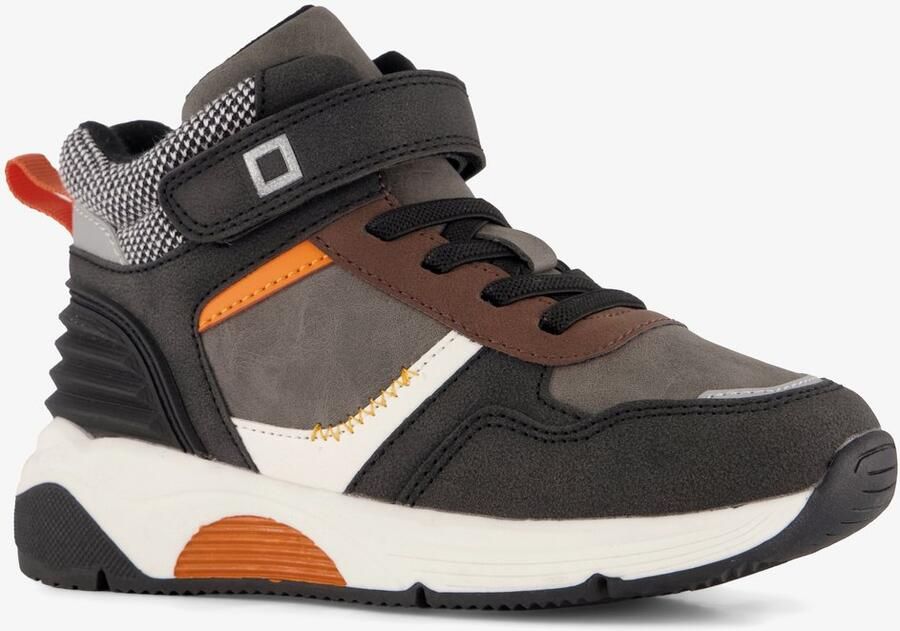 BLUE BOX hoge jongens sneakers zwart oranje