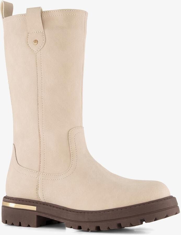 BLUE BOX hoge meisjes laarzen beige Uitneembare zool